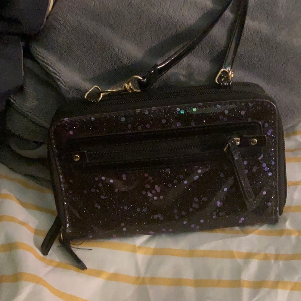 Black glitter No Boundaries Crossbody bag